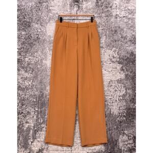 Aritzia Effortless Pants 4 Womens Wilfred Crepette Trouser Caramel